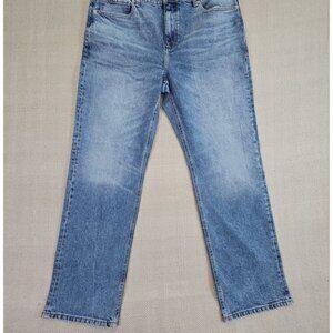 Mode of One Jeans Men's 36W 32L Blue Denim Stretch Straight Leg Quiet Luxury NWT